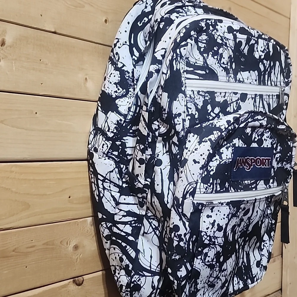 Jansport Superbreak Black Paintball Backpack